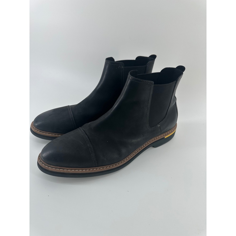 Cole Haan Grand Mens Black Leather Cap Toe Chelsea Boots C34163 Size 13 M